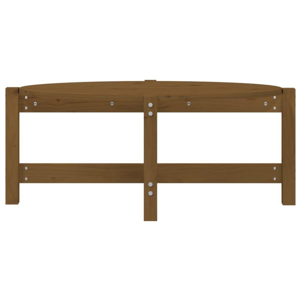 VIDAXL Table basse Marron miel 87x48x35 cm Bois massif de pin