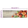 Voir la diapositive 5 : VIDAXL Tapis de cuisine lavable impression de tomates 45x150cm velours