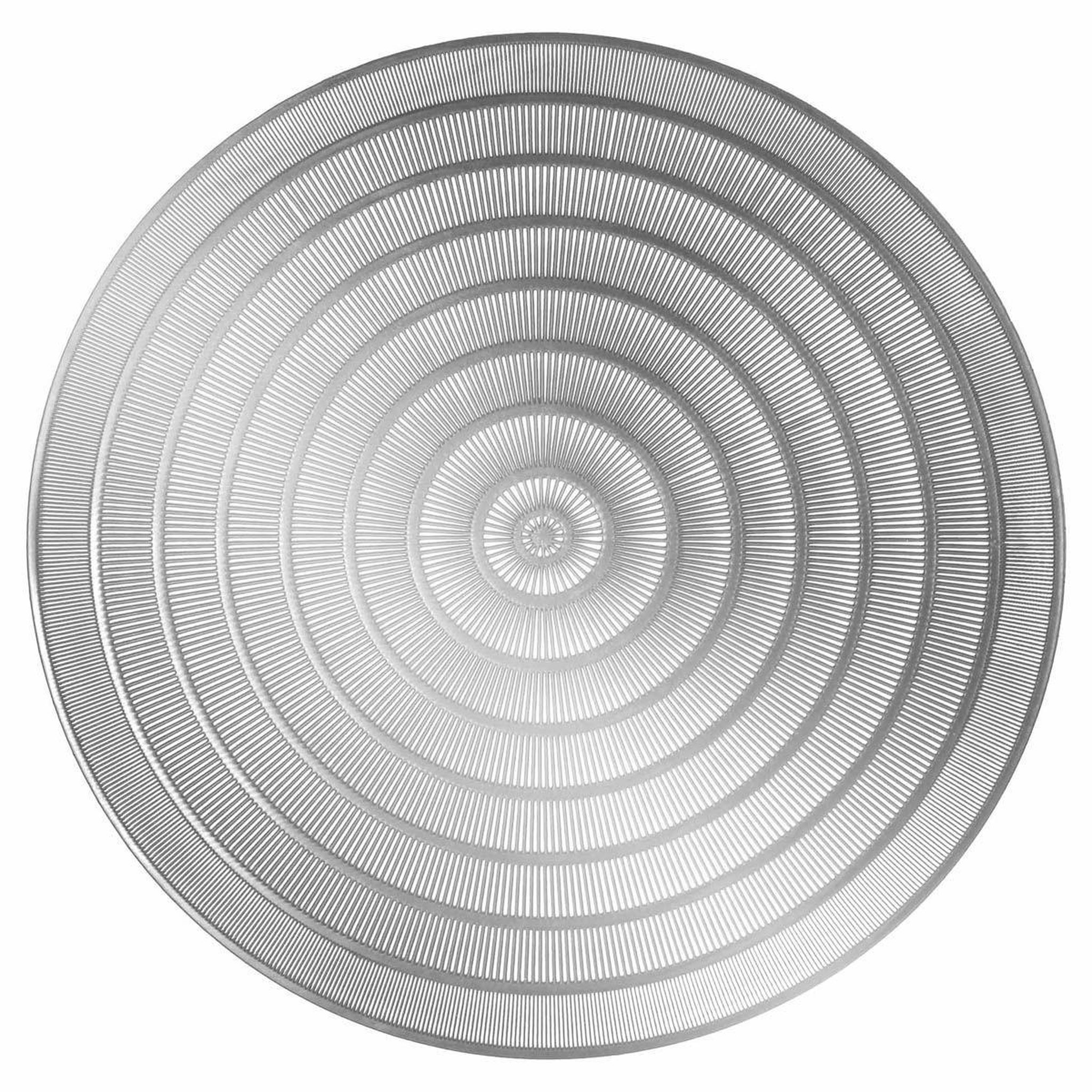 Douceur d'Intérieur Set de table rond ajouré  oriental  40cm argent