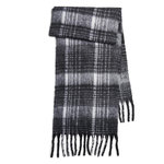 Pieces Echarpe Noir/Gris Femme Pieces Natrisse. Coloris disponibles : Noir