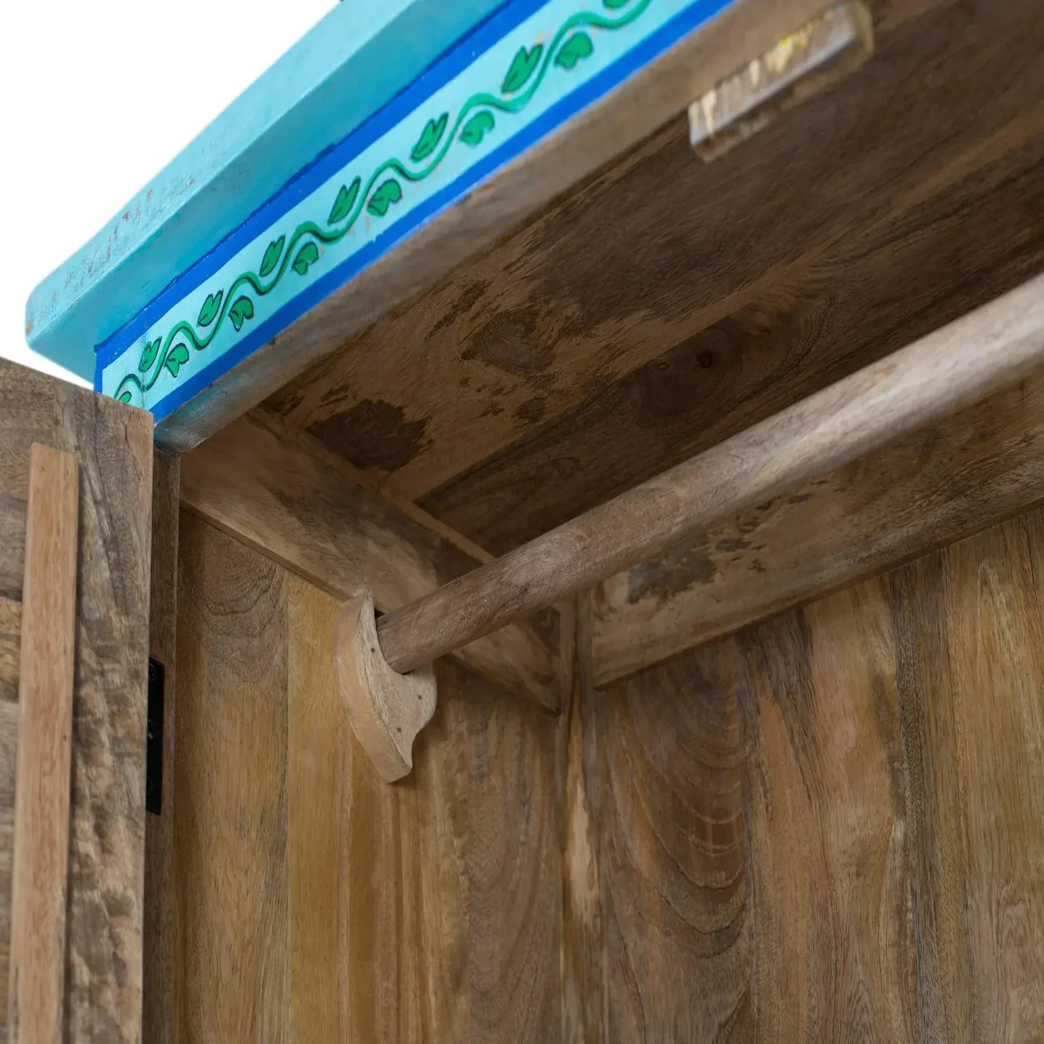 Voir la diapositive 4 : GINER Y COLOMER SL Armoire en bois de manguier 101cm style colonial rustique