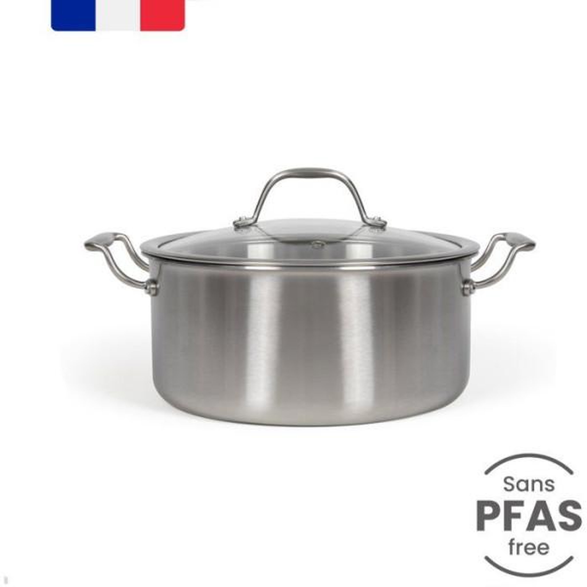LIVOO Faitout inox 24 cm - LIVOO - MEP165 - Triply
