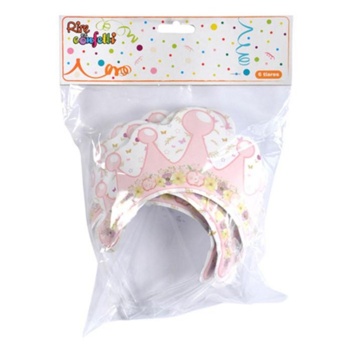 Paris Prix Lot de 6 Tiares  Cygne  16cm Rose & Blanc