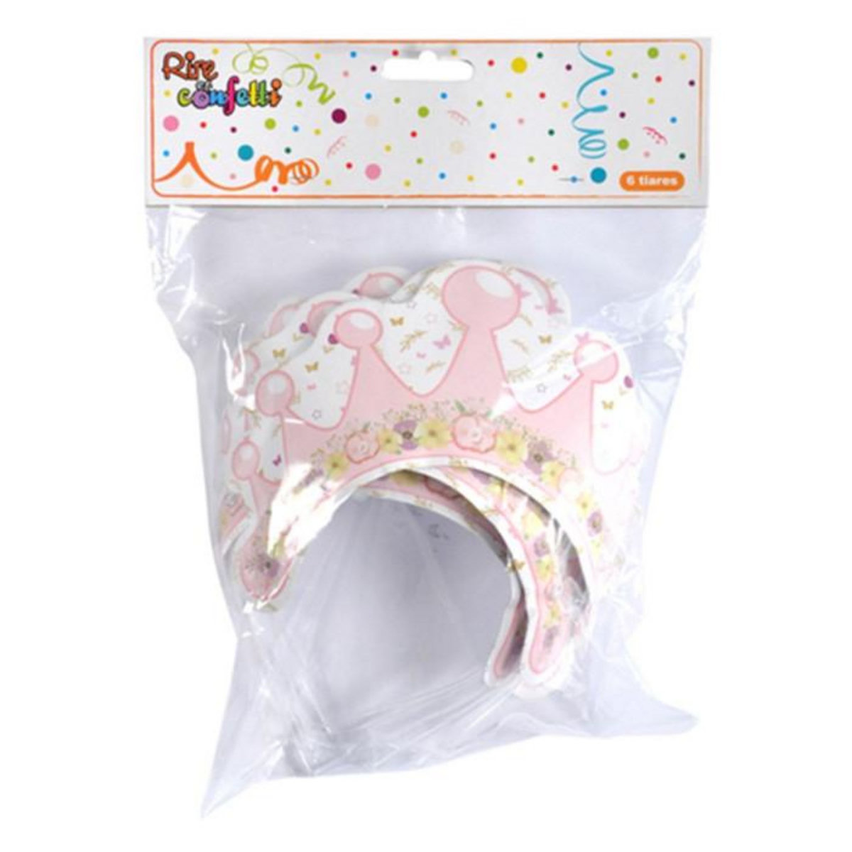 Paris Prix Lot de 6 Tiares  Cygne  16cm Rose & Blanc