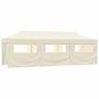 Voir la diapositive 2 : VIDAXL Tente de reception pliable avec 8 parois 3x9 m Blanc casse