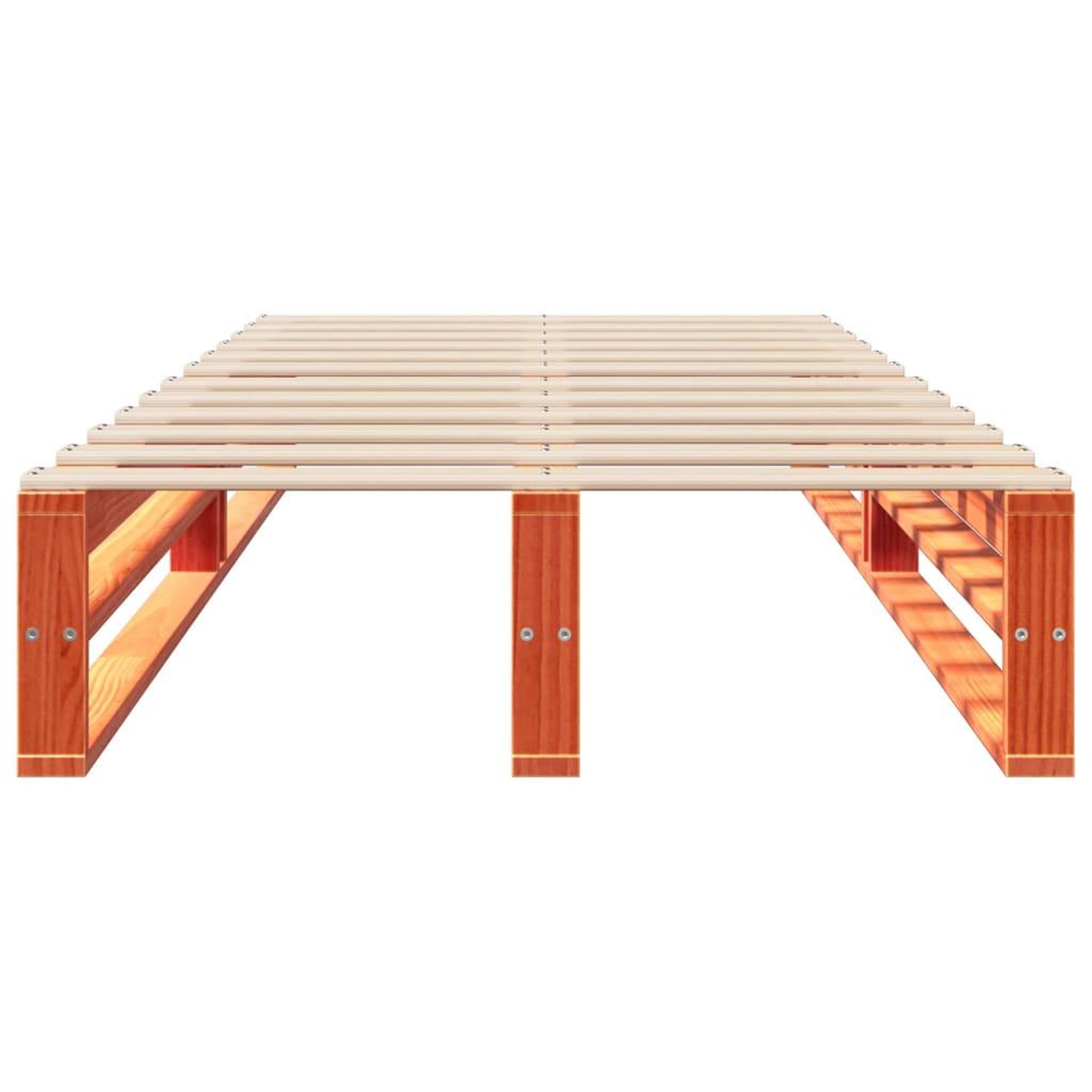 Voir la diapositive 4 : VIDAXL Cadre de lit sans matelas cire marron 90x200 cm bois pin massif