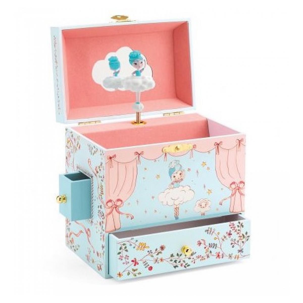 Djeco Boite a bijoux musicale Ballerine en scene