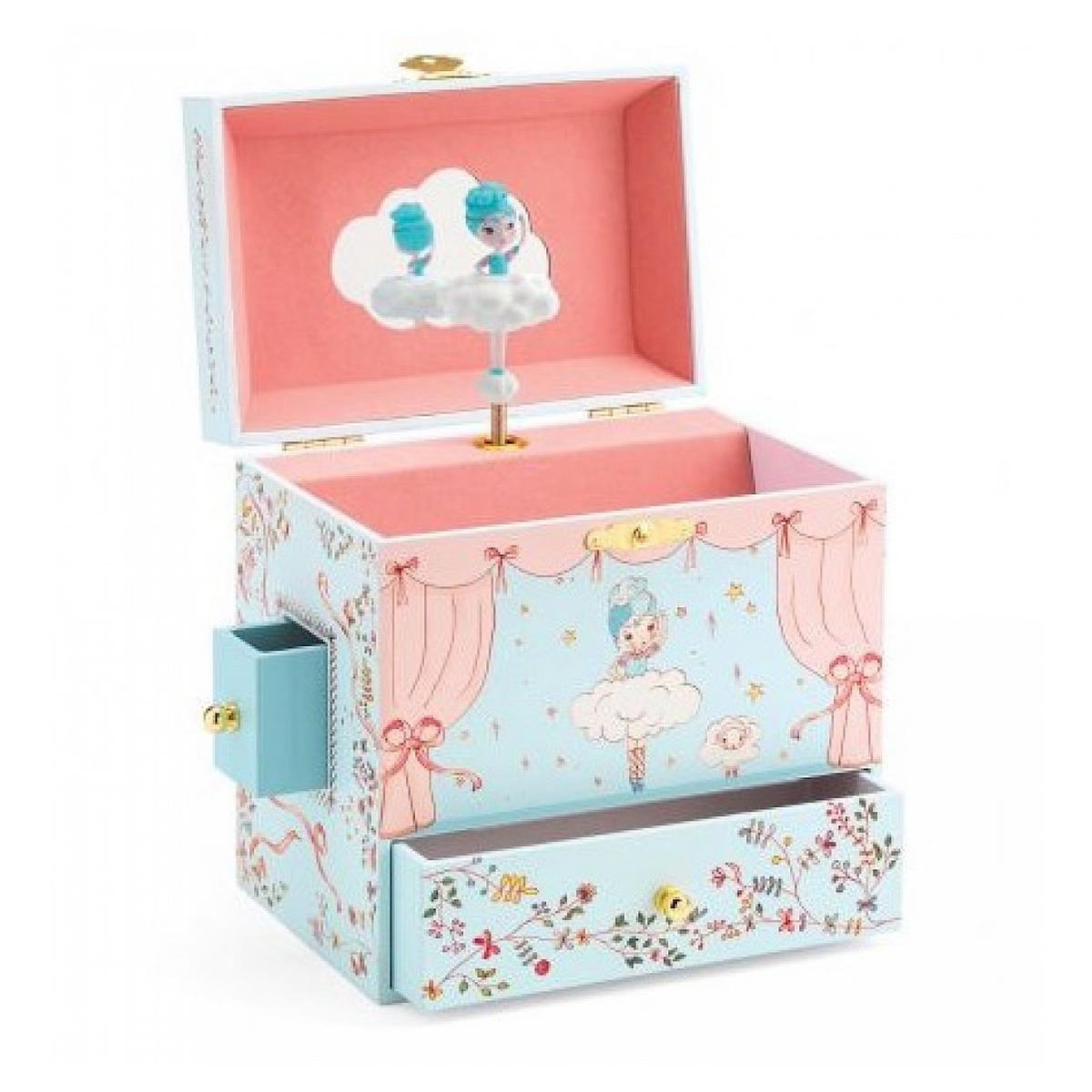Djeco Boite a bijoux musicale Ballerine en scene