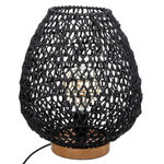 ATMOSPHERA Lampe papier Etel noir H35.5