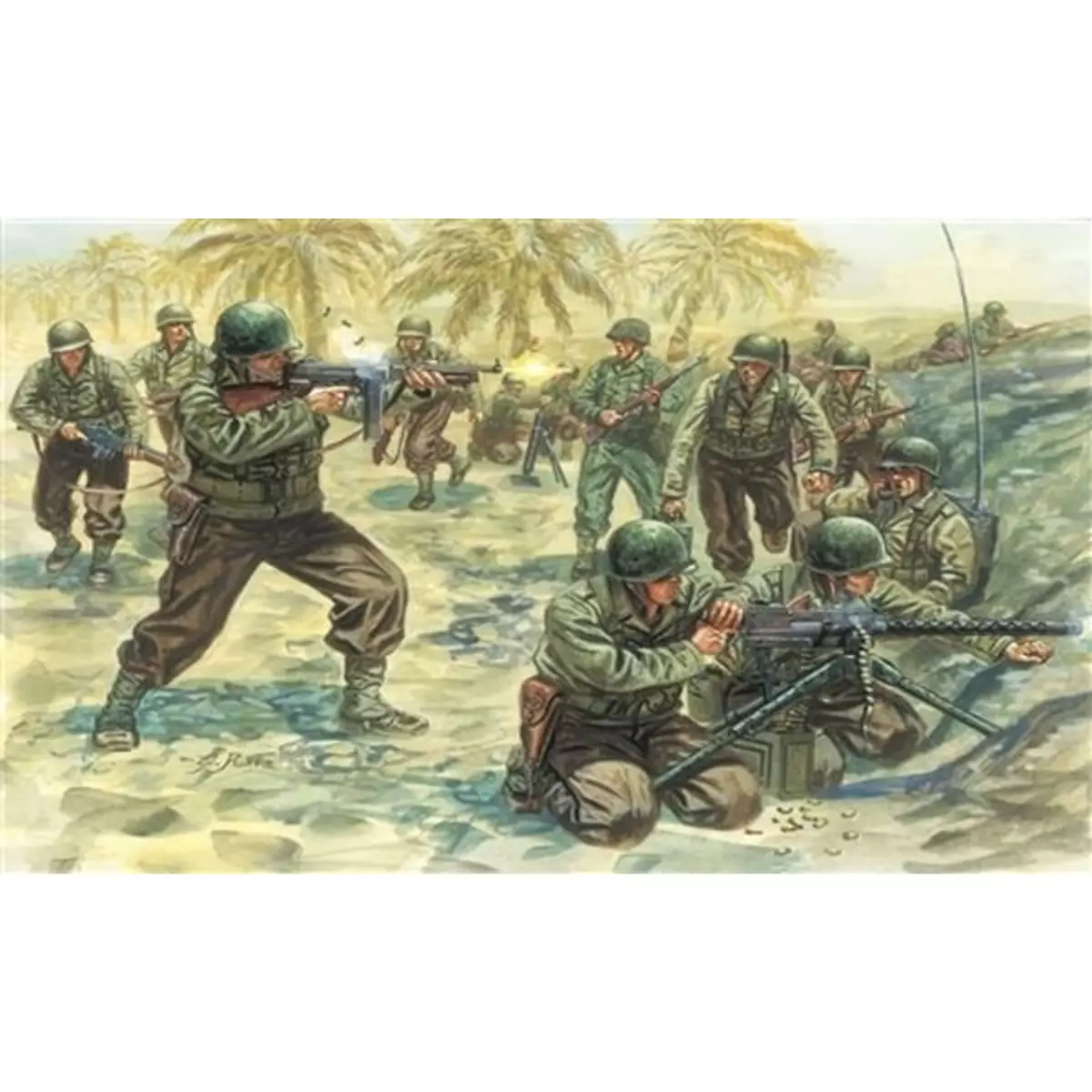 Italeri Figurines 2ème Guerre Mondiale : Infanterie US