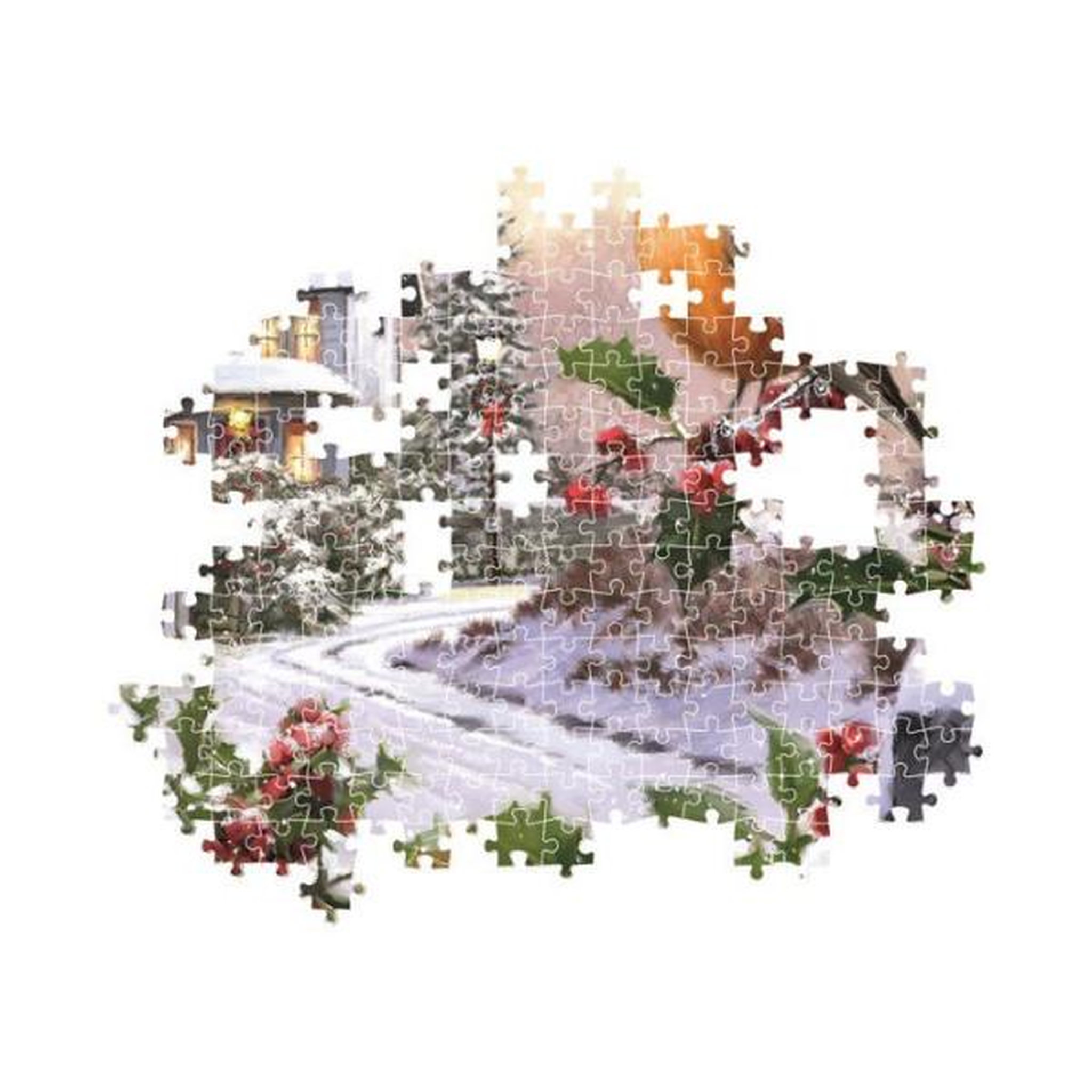 Voir la diapositive 3 : CLEMENTONI Puzzle 1000 pieces - Robin and Holly Bushes