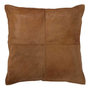 Voir la diapositive 1 : Paris Prix Coussin Effet Peau  Norbert  45x45cm Camel Foncé
