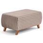 Voir la diapositive 1 : BEST MOBILIER Cristal - bout de lit - en fausse fourrure côtelée