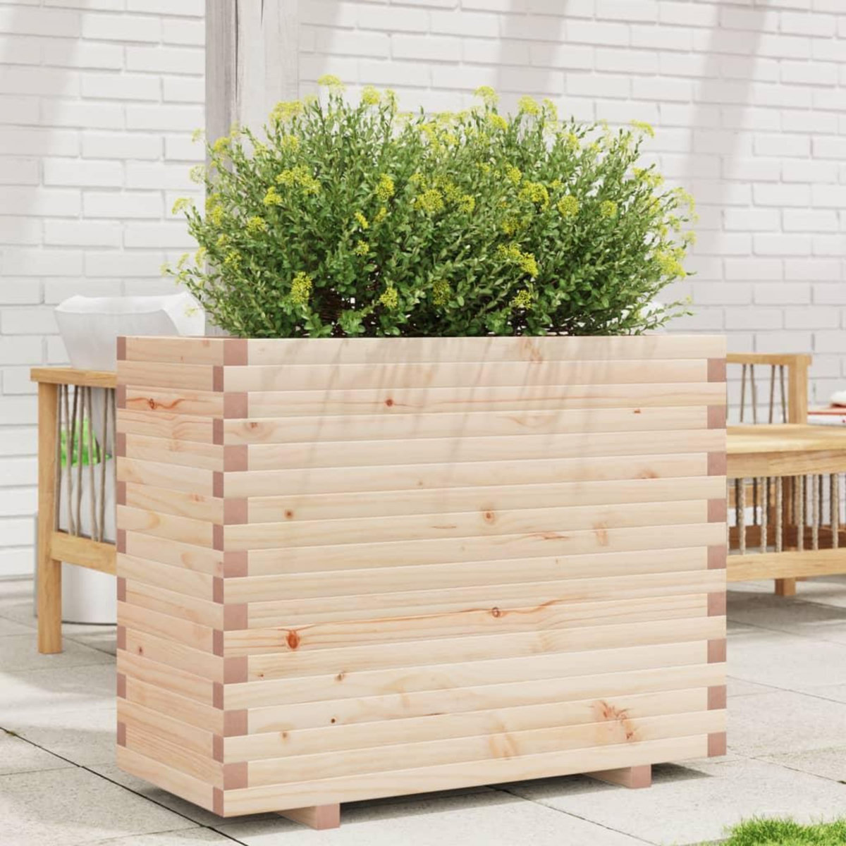 VIDAXL Jardiniere 90x40x72,5 cm bois de pin massif