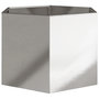Voir la diapositive 5 : VIDAXL Jardiniere hexagone 69x60x45 cm acier inoxydable