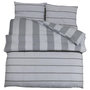 Voir la diapositive 2 : VIDAXL Ensemble de housse de couette Gris 200x220 cm Coton