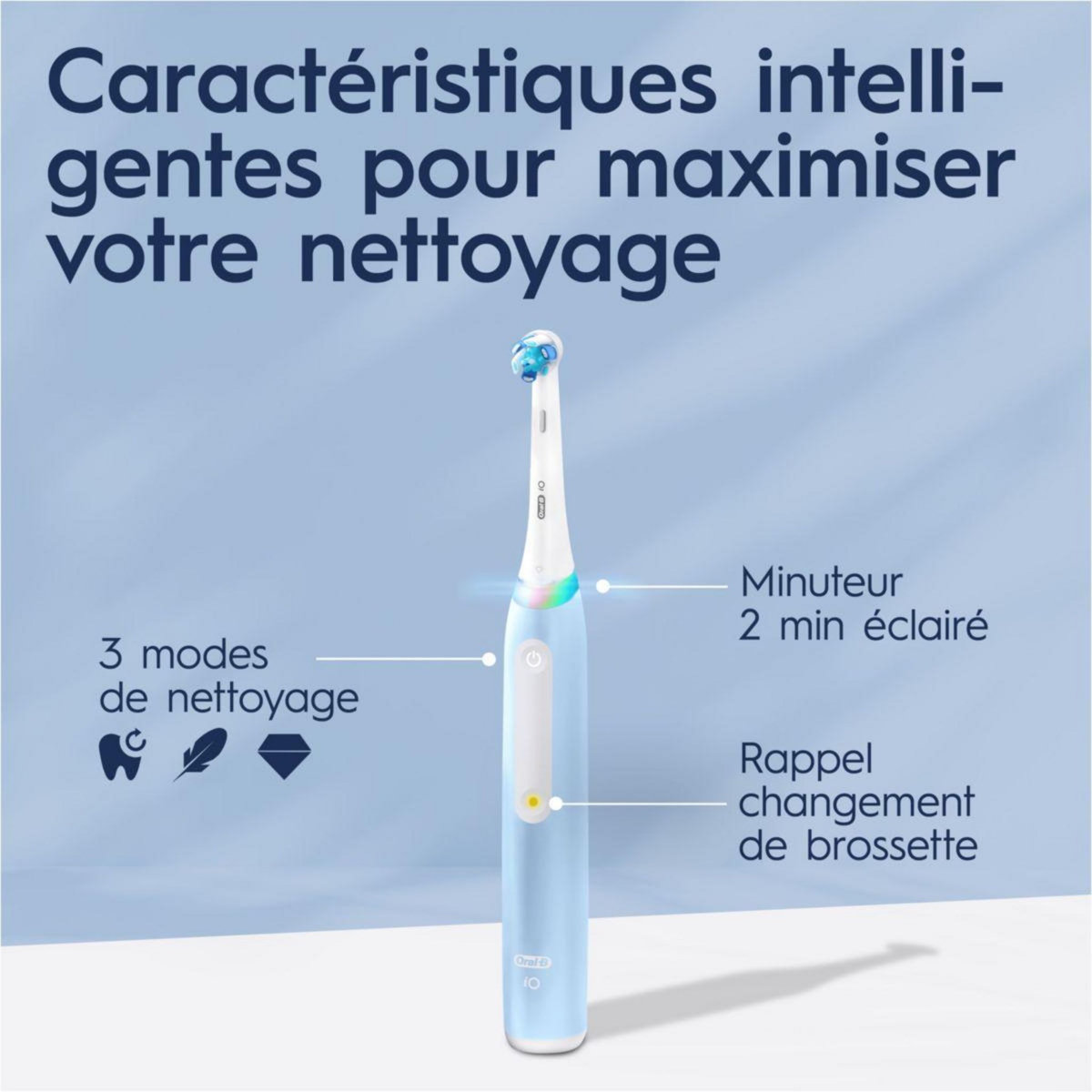 ORAL B Brosse à dents électrique iO 3 Bleue Edition cadeau