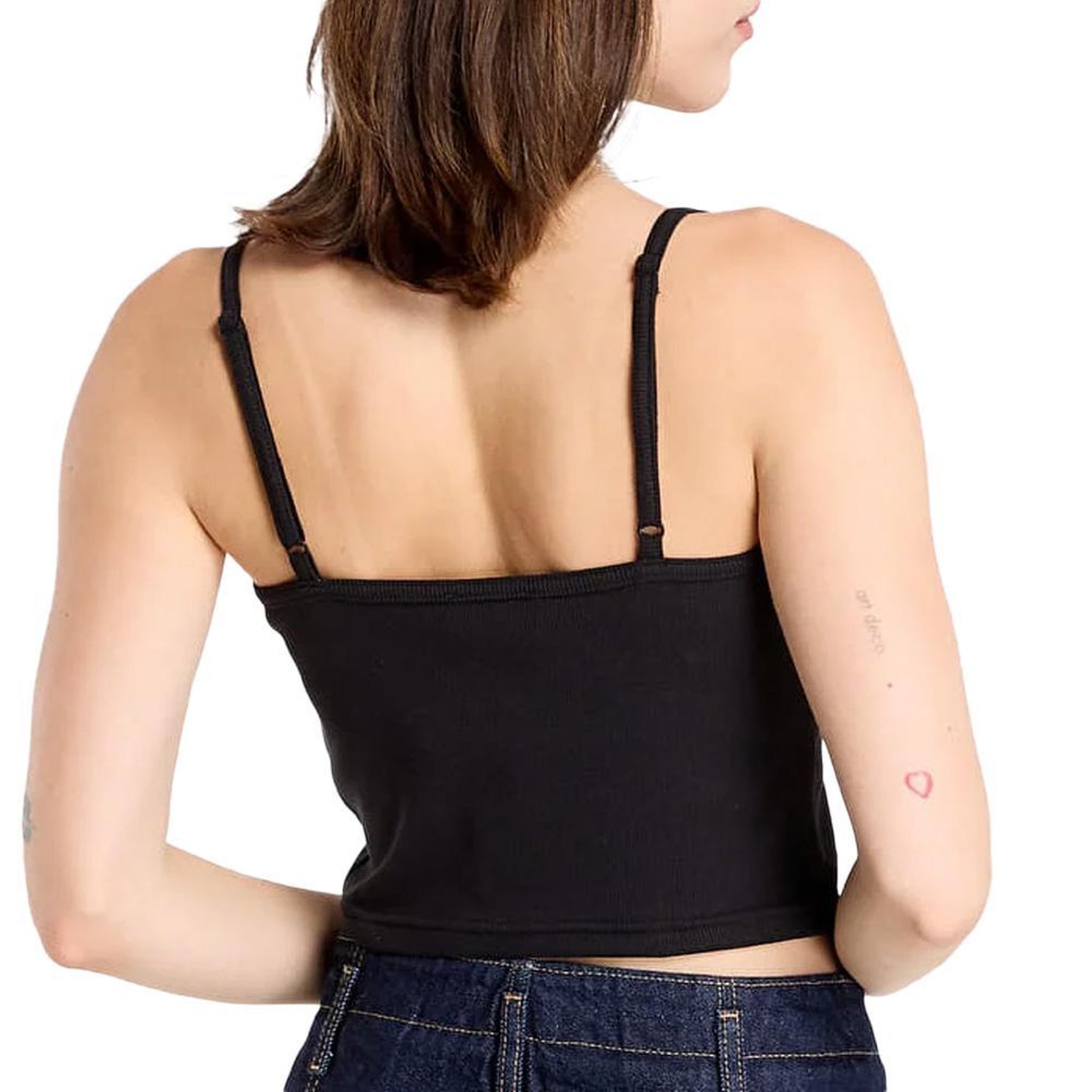 Voir la diapositive 2 : CALVIN KLEIN JEANS Débardeur Noir Femme Calvin Klein Jeans A- Woven