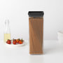Voir la diapositive 2 : BRABANTIA Bocal 2,5L carré en plastique