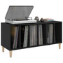 Voir la diapositive 4 : VIDAXL Armoire a disques noir 100x38x48 cm bois d'ingenierie