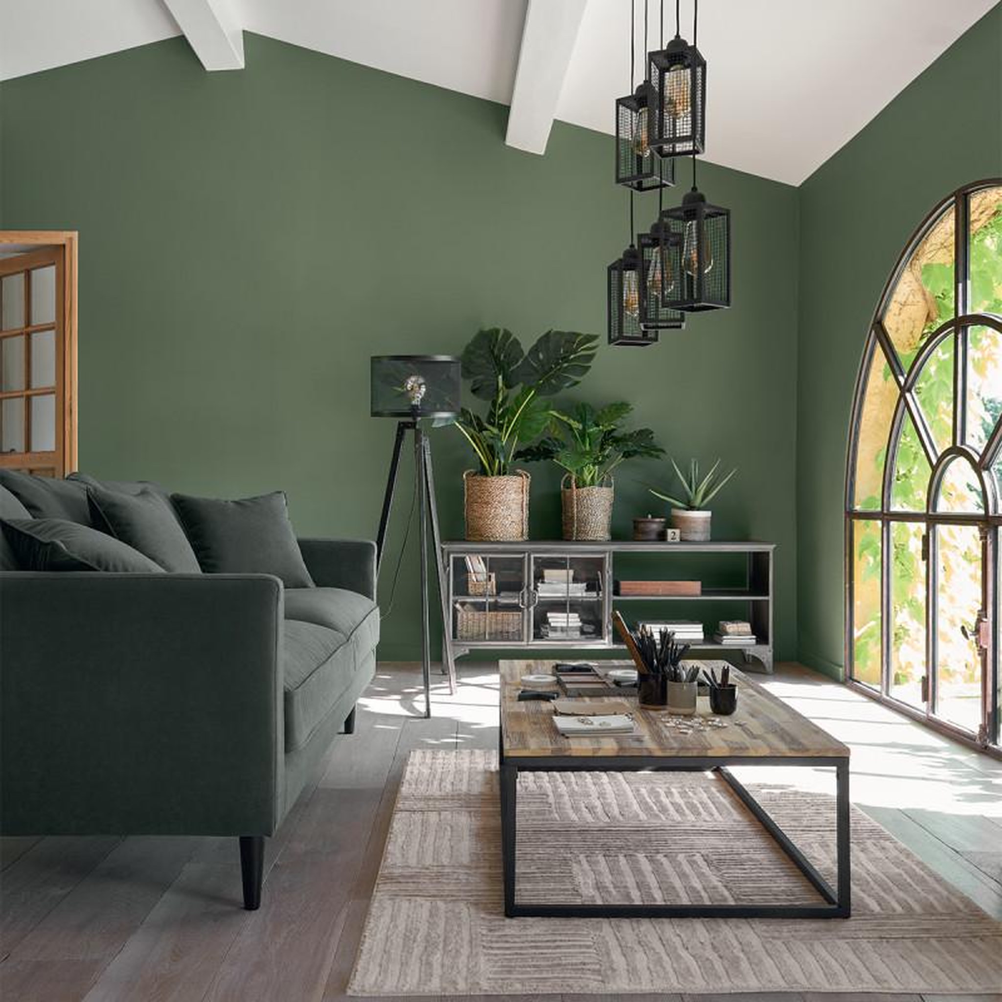 Voir la diapositive 5 : ATMOSPHERA Suspension style loft new-yorkais  Hune  métal noir Atmosphera - Noir -
