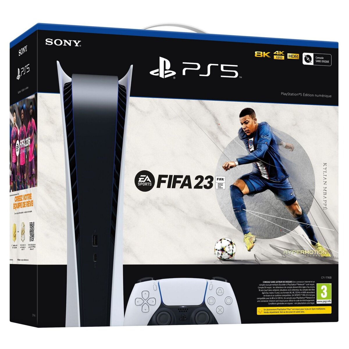 Playstation Pack Playstation 5 (PS5) + EA SPORTS FC 24 (en téléchargement)