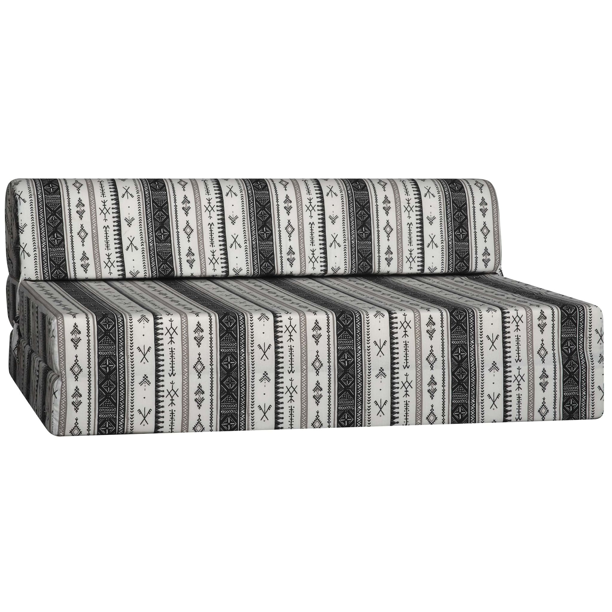 Chauffeuse 2 places ESTAMPE tissu ethnique