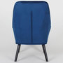 Voir la diapositive 5 : Paris Prix Fauteuil Scandinave en Velours  Watson  101cm Bleu