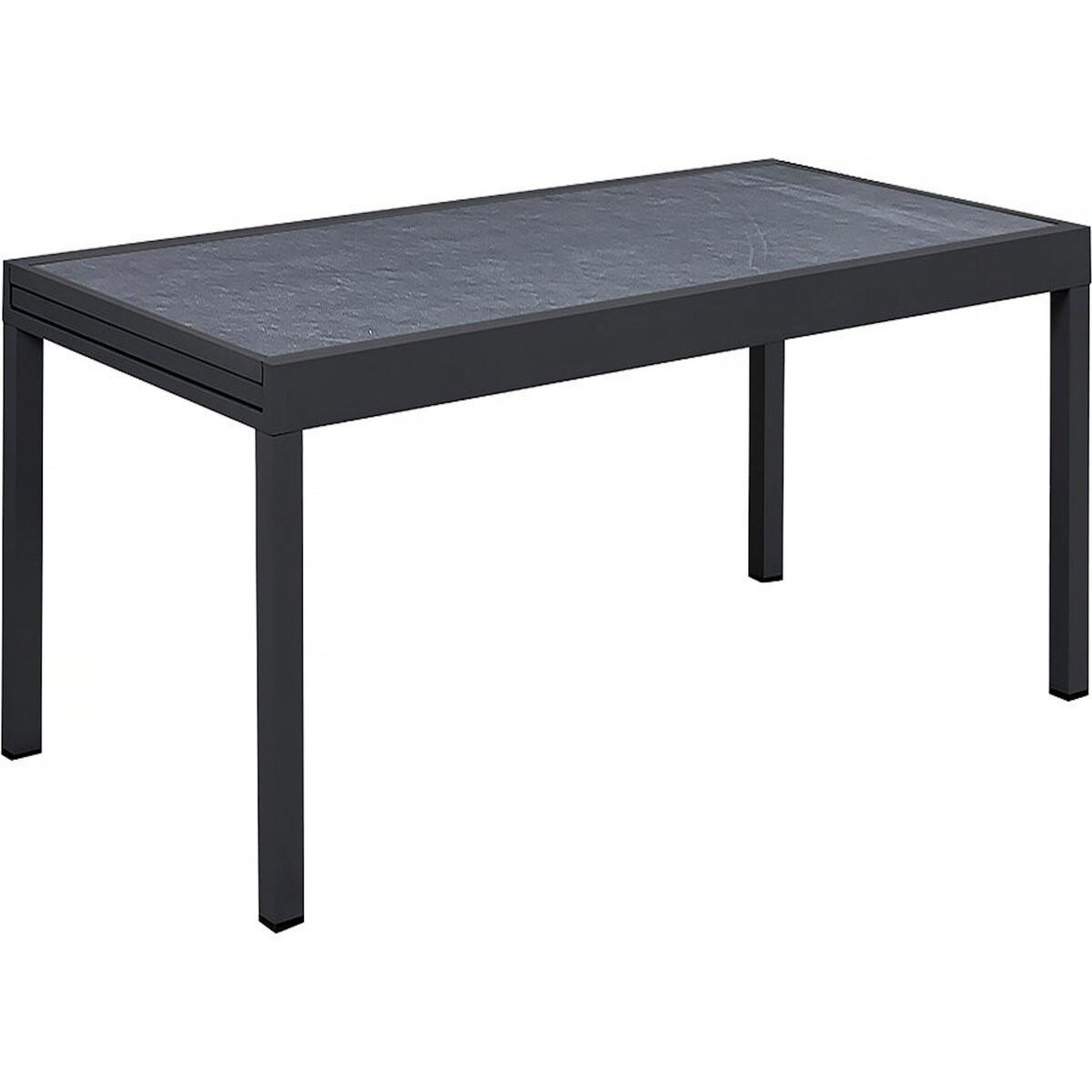 Habitat et Jardin Table extensible et chaises de jardin en aluminium  Lagos  - 200/320 x 105 x 76 cm - 12 chaises - Gris clair