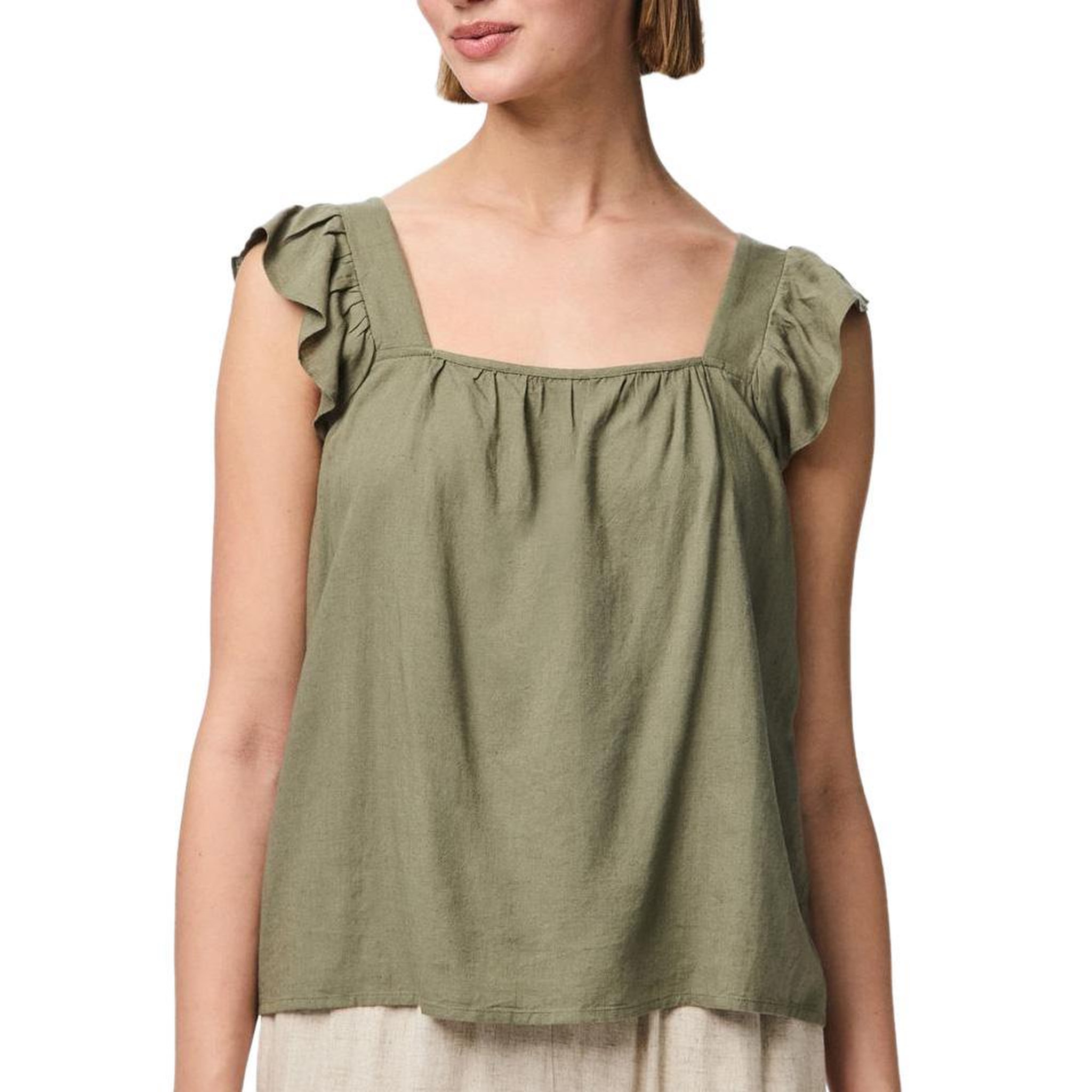 Pieces Débardeur Vert Femme Pieces Pia. Coloris disponibles : Vert