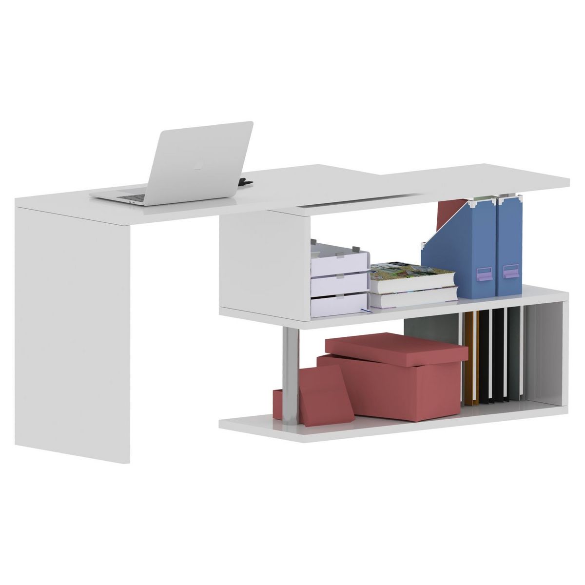Bureau modulable droit ou d'angle 120/177cm ALTO