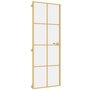Voir la diapositive 2 : VIDAXL Porte interieure mince dore 76x201,5 cm verre trempe aluminium