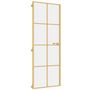 Voir la diapositive 2 : VIDAXL Porte interieure mince dore 76x201,5 cm verre trempe aluminium