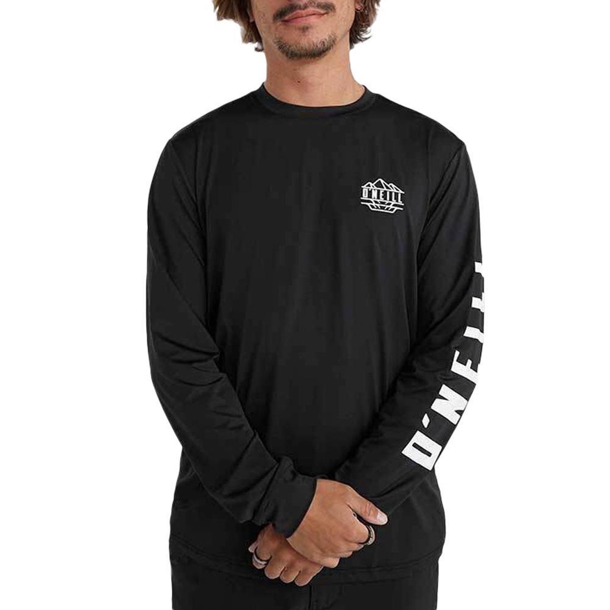 O'NEILL T-Shirt Manches Longues Noir Homme O'Neill Trvlr. Coloris disponibles : Noir