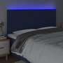 Voir la diapositive 3 : VIDAXL Tete de lit a LED Bleu 200x5x118/128 cm Tissu