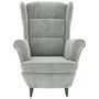 Voir la diapositive 3 : VIDAXL Fauteuil gris clair velours