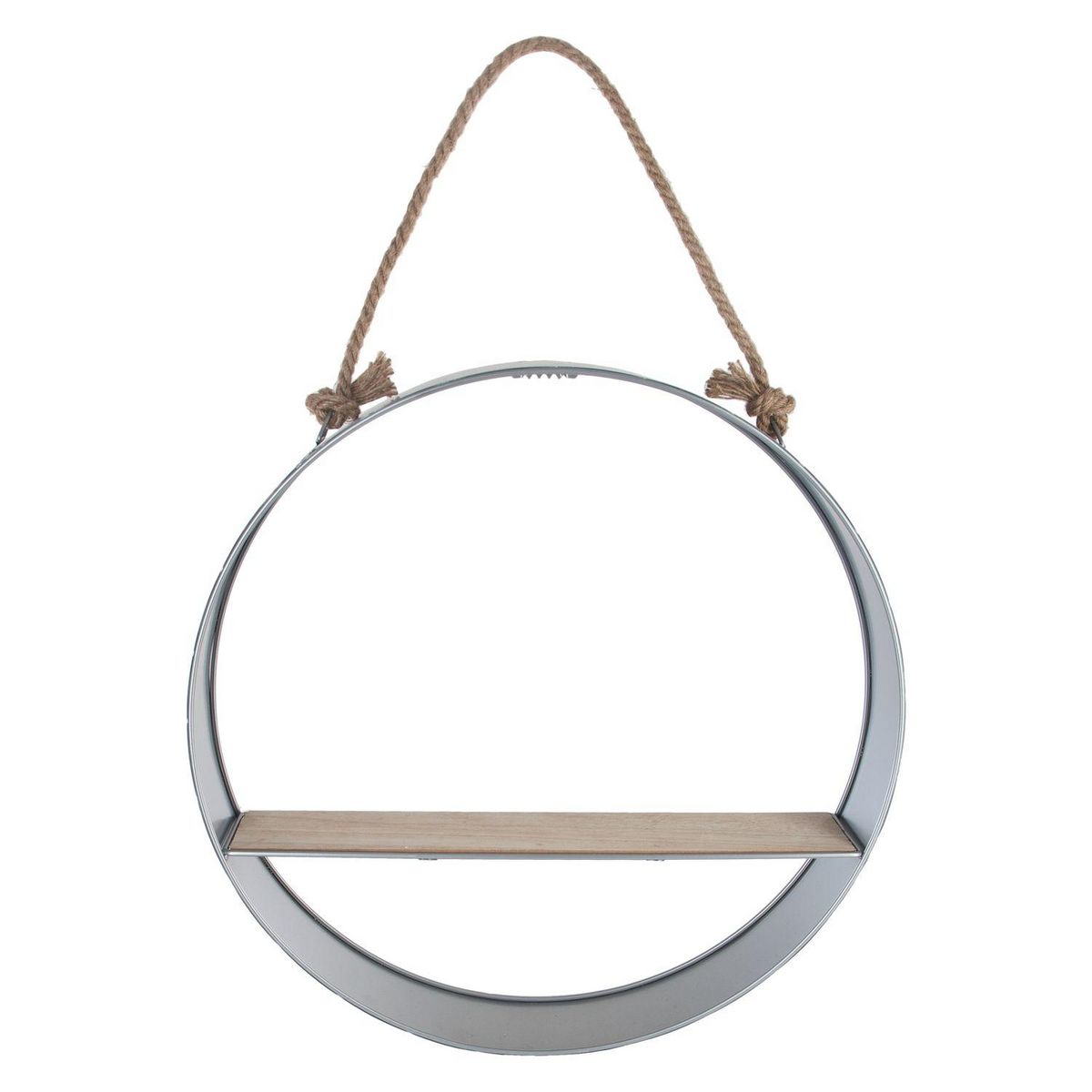 ATMOSPHERA Etagère murale Retro - Diam. 55 cm - Gris