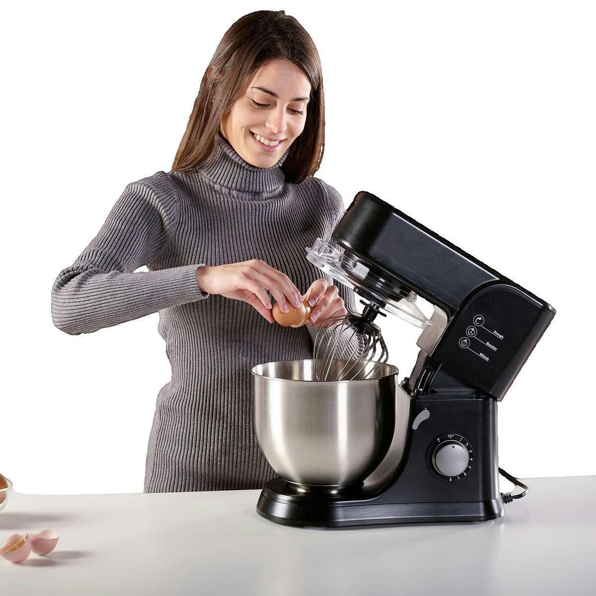 Voir la diapositive 3 : BLACK ET DECKER Robot pâtissier Black & Decker BXKM1001E 1000W Noir