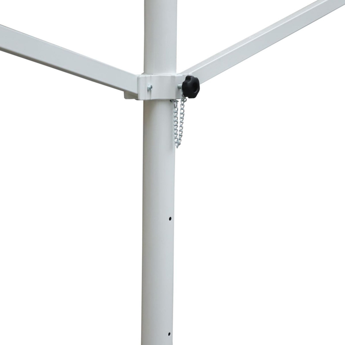 OUTSUNNY Store double pente manuel rétractable inclinaison réglable acier époxy blanc polyester imperméabilisé anti-UV beige dim. 4,50L x 3,40l x 2,55H m