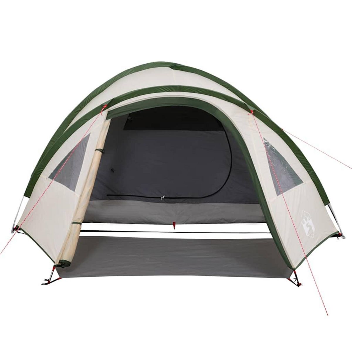 VIDAXL Tente de camping a dome 4 personnes vert impermeable