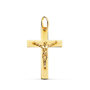 Voir la diapositive 1 : L'ATELIER D'AZUR Pendentif  - Médaille Christ sur la Croix Or 18 Carats 750 Jaune - Chaine Offerte