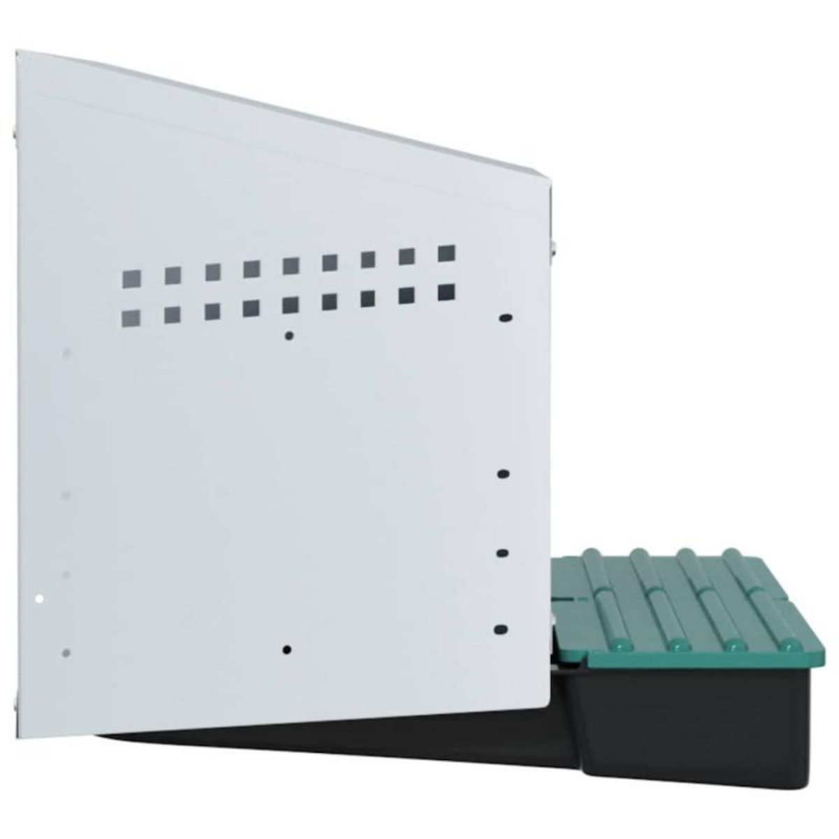 VIDAXL Nichoir à poules 2 compartiments, fixation murale, acier galvanisé