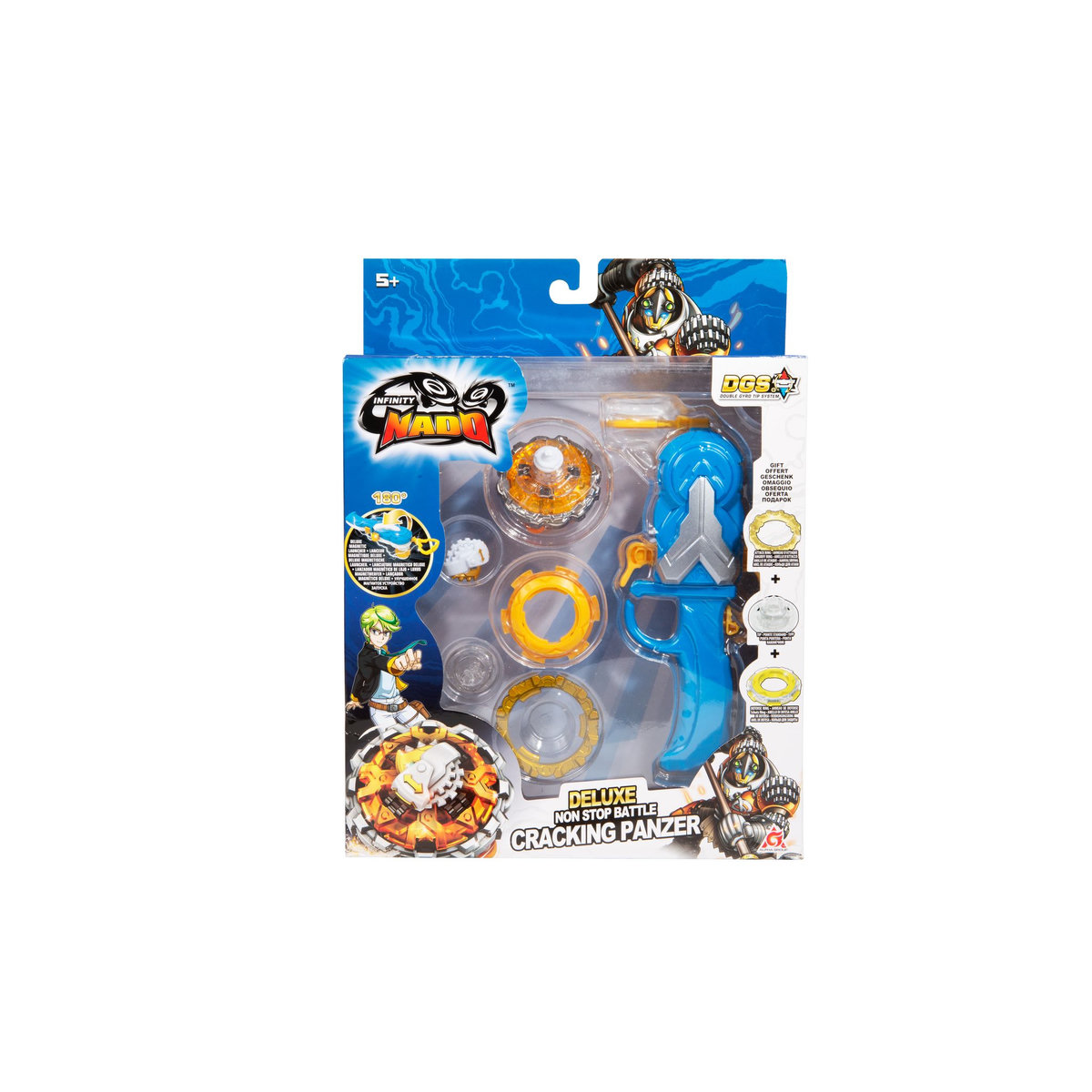 ALPHA GROUP Toupie Deluxe non stop battle Cracking Panzer - Infinity Nado V