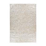 Paris Prix Tapis en Cuir Fait Main  Finish  Beige & Or. Coloris disponibles : Beige