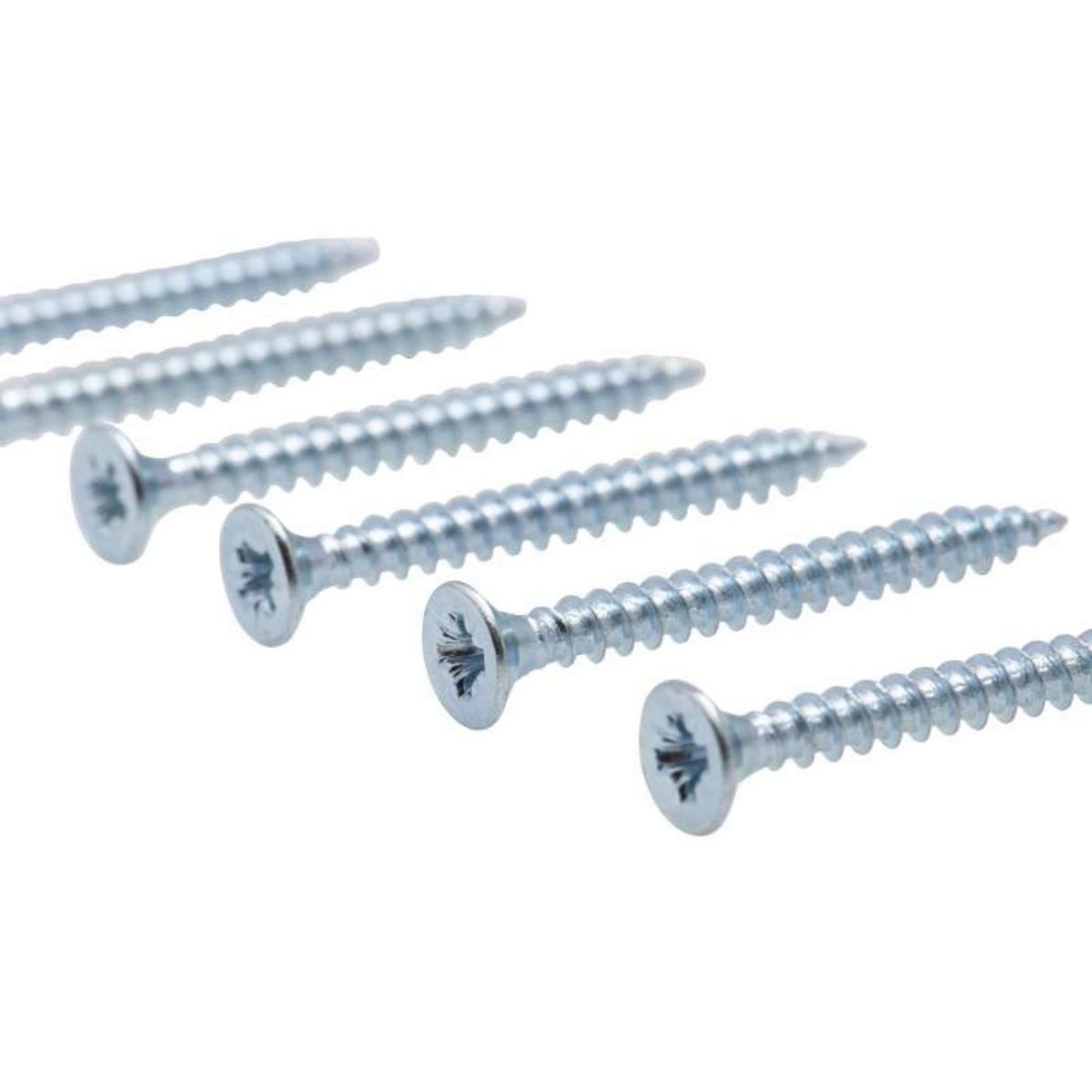  Vis à bois tête fraisée PZ zinguée Vissal filet total 3x25 mm  x100 vis