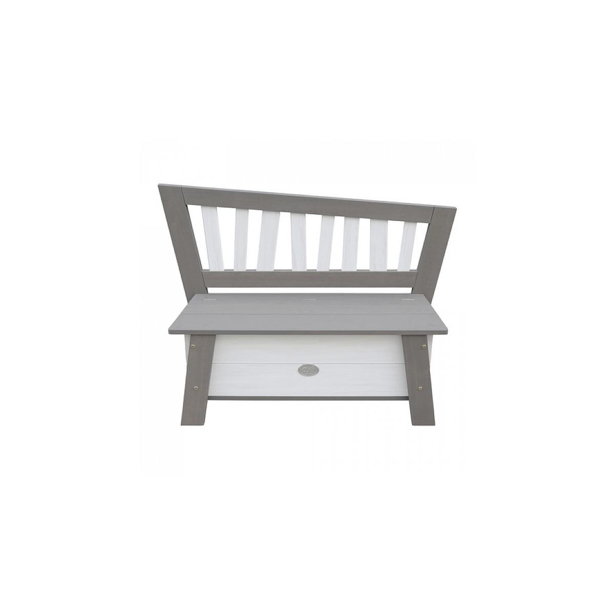 Axi House AXI Banc de rangement de jouets Corky Gris Blanc