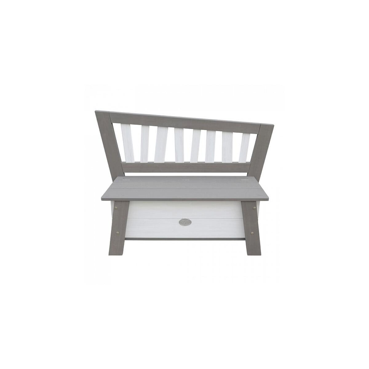 Axi House AXI Banc de rangement de jouets Corky Gris Blanc