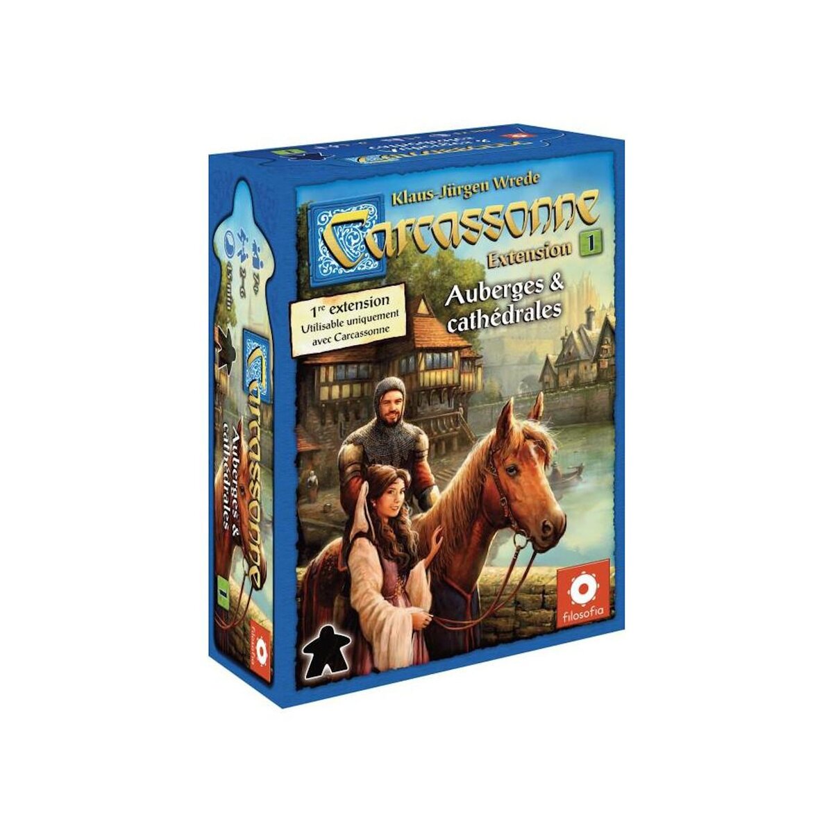 Asmodee Jeu de stratégie Asmodée Carcassonne Extension N°1 Auberge Et Cathédrales