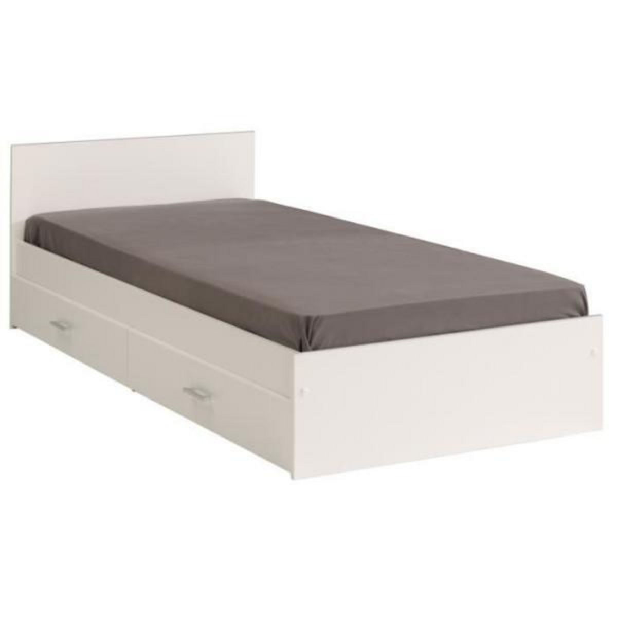 PARISOT PARISOT SCOOP Lit Enfant l90x L200 cm avec 3 meubles de rangement - Contemporain - Décor blanc