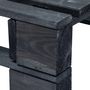 Voir la diapositive 5 : VIDAXL Pouf palette de jardin noir bois de pin impregne